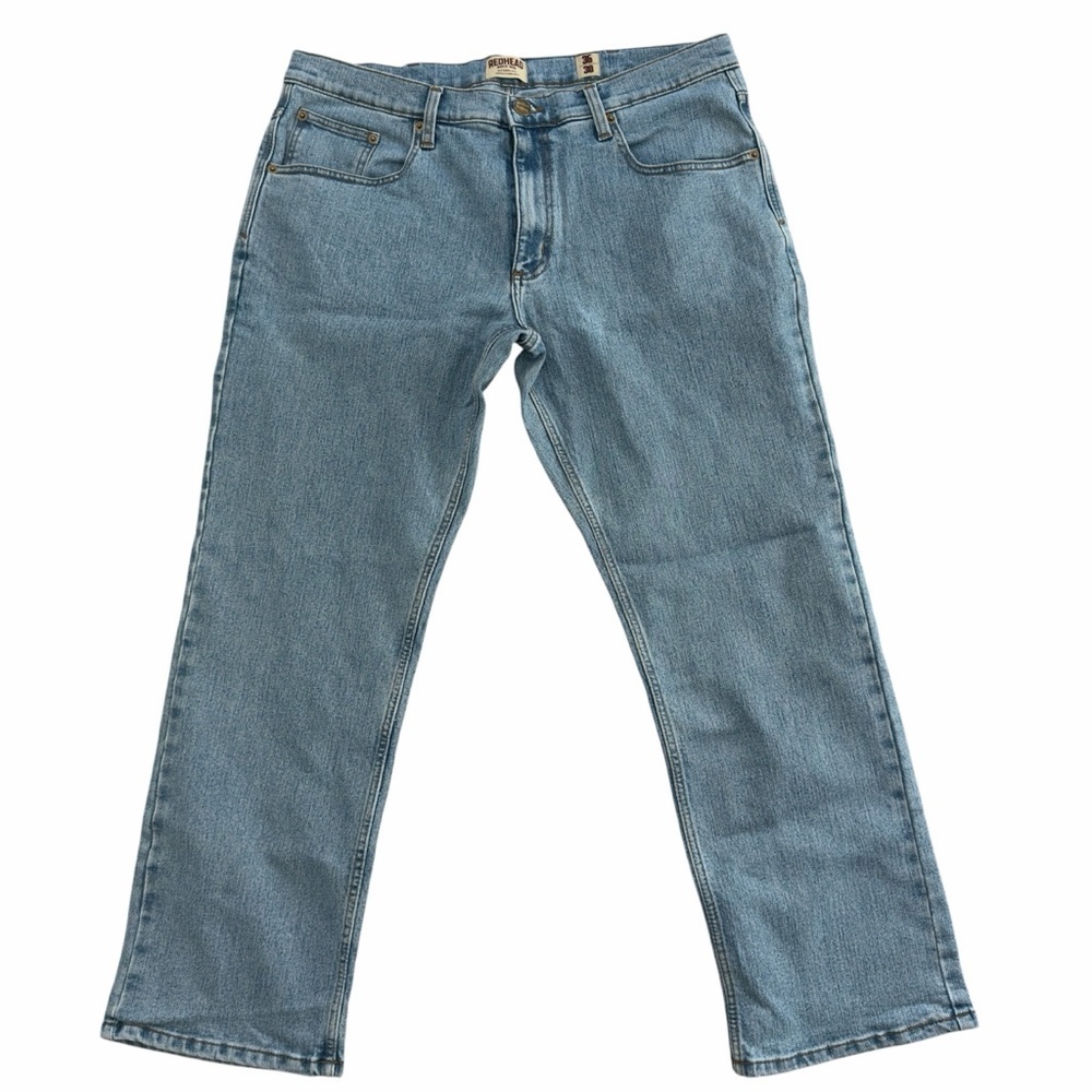 RedHead Men’s Blue Denim Jeans Size 36x30 Classic Fit Workwear Straight Leg - Picture 7 of 10